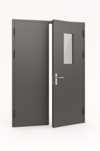 Двухстворчатая противопожарная дверь